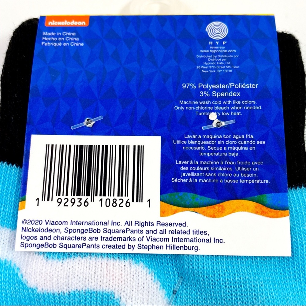 Nickelodeon SpongeBob SquarePants Gary Socks 6-12 - Picture 4 of 5